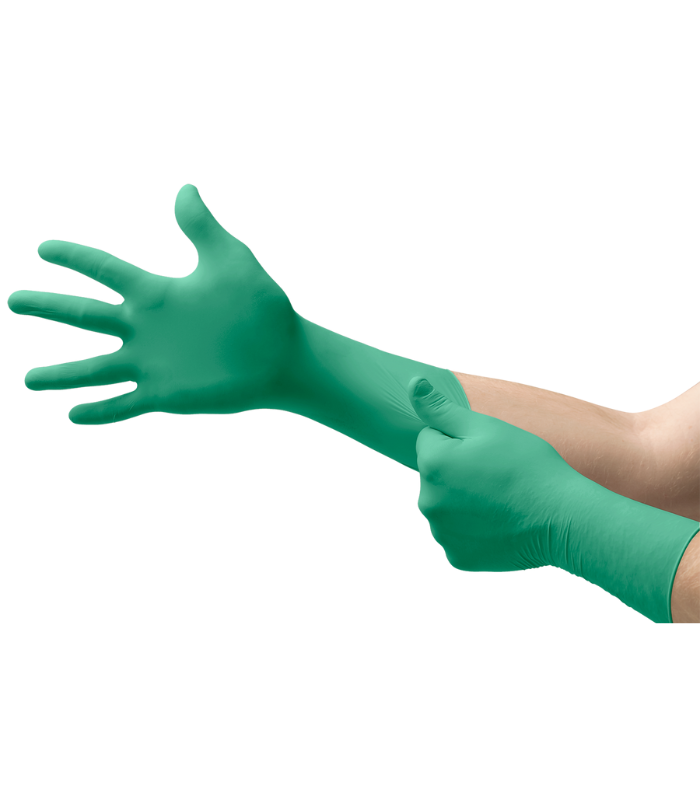 Gants jetables à manchette longue
