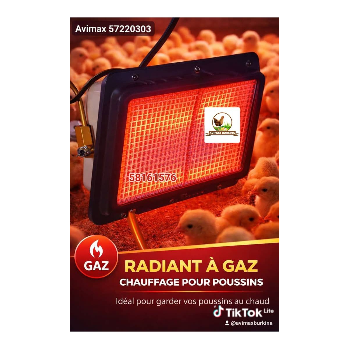 avimax-produit-5687 Radiant à gaz pour poussinière – Image 1