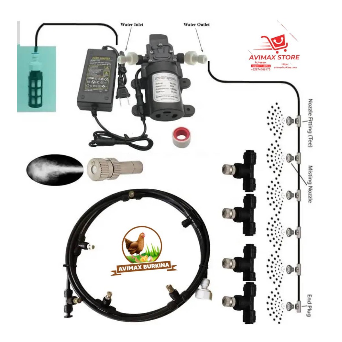 avimax-produit-5688 Humidificateur brumisateur d'élevage – Image 1